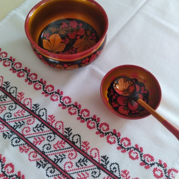 Ukraine, Vintage Handmade Traditional National Ukrainian Towel - Picture 4 of 5